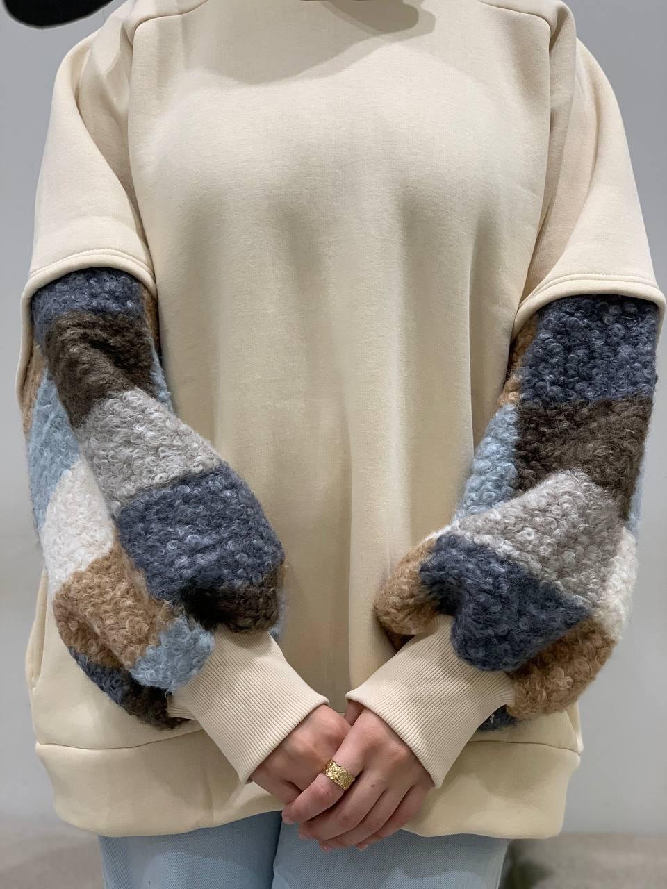 سويتشرت شتوى بكم فرو