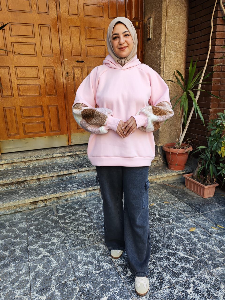 سويتشرت شتوى بكم فرو