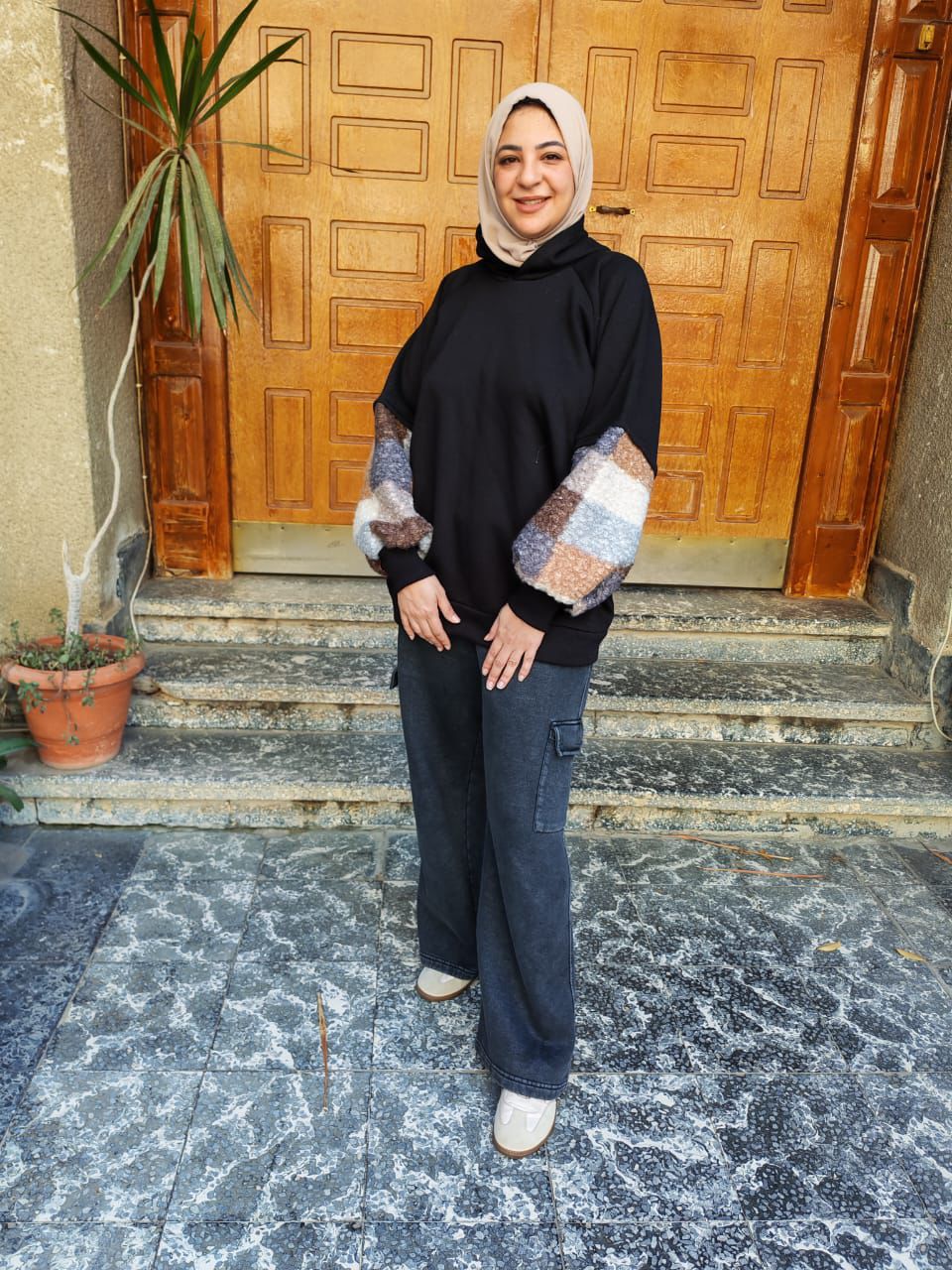 سويتشرت شتوى بكم فرو